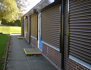 Steel colour coated electric shutter